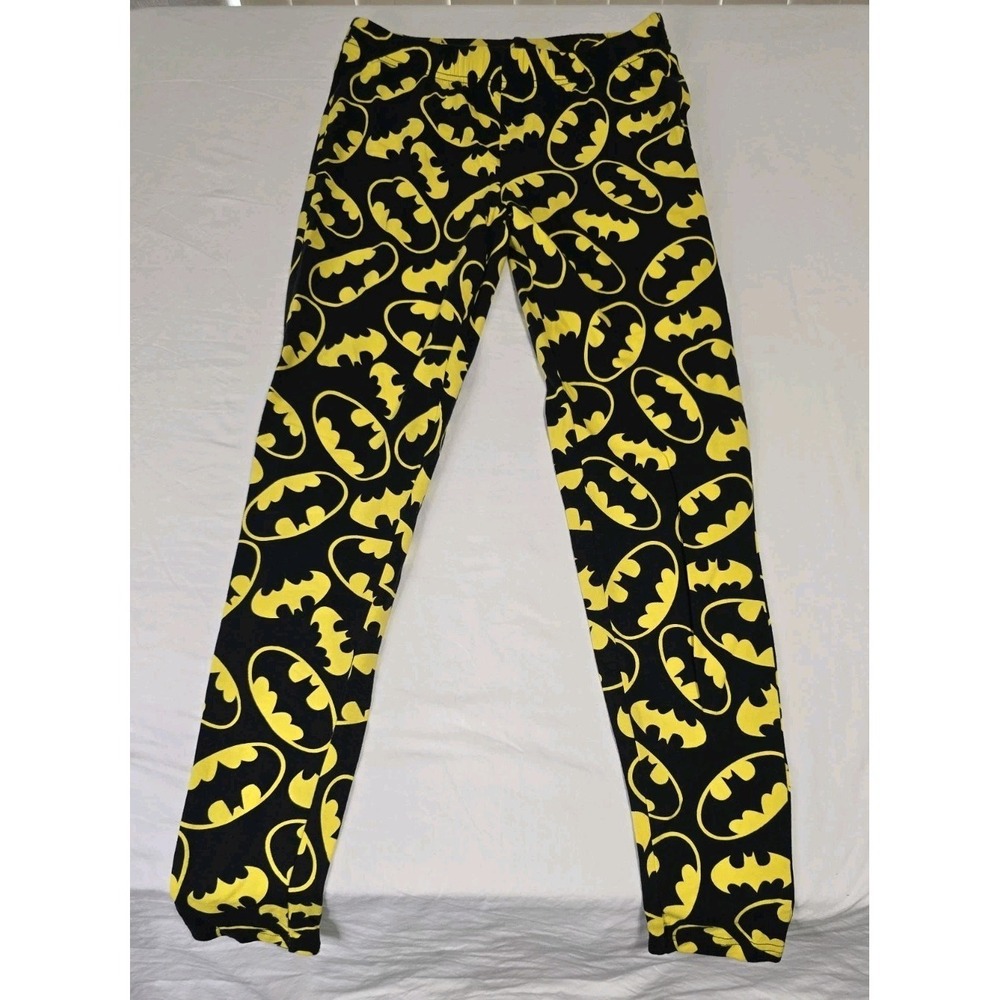 DC Comics Batman Women's Medium Leggings Black/Yellow